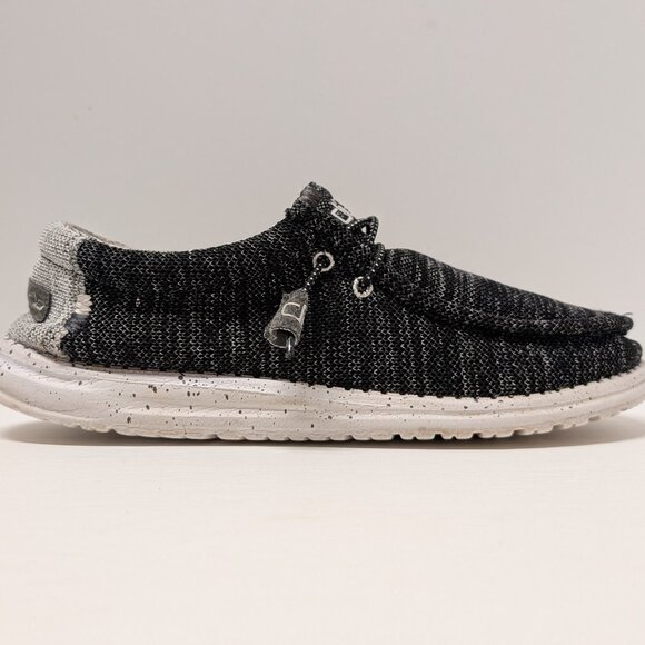 Hey Dude Wally Stretch Mix Slip-On Shoes in Meteorite